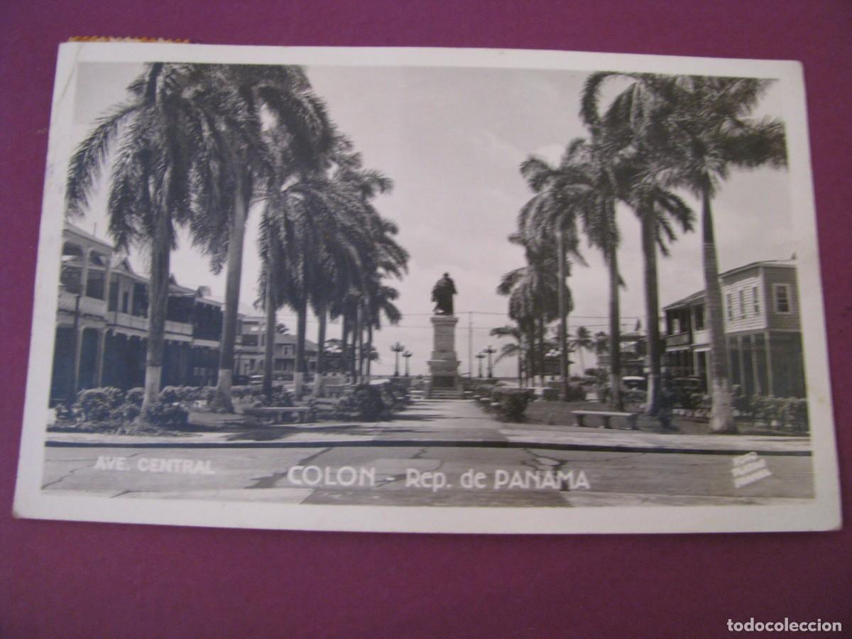 Postales: POSTAL FOTOGRAFICA DE PANAMA. AVE. CENTRAL COLON. CIRCULADA 1951