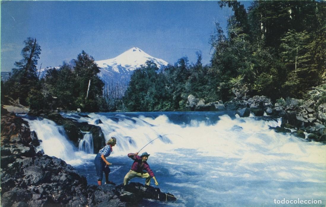 Postales: CHILE. R&iacute;o Trancura, cerca de Pucon. Sin circular. ED. PAN AMERICAN WORD AIRWAYS