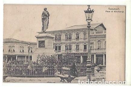 Postales: ANTIGUA POSTAL GUAYAQUIL PLAZA DE ROCAFUERTE