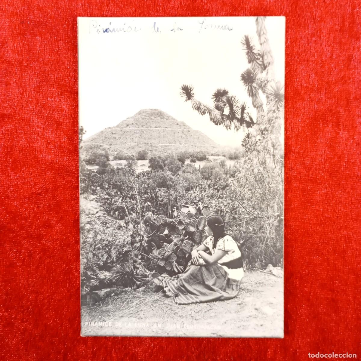 Postales: ANTIGUA TARJETA POSTAL - PIRAMIDE DE LA LUNA, SN JUAN TEOTIHUACAN - 1952 - 140 X 90 MM / 1427