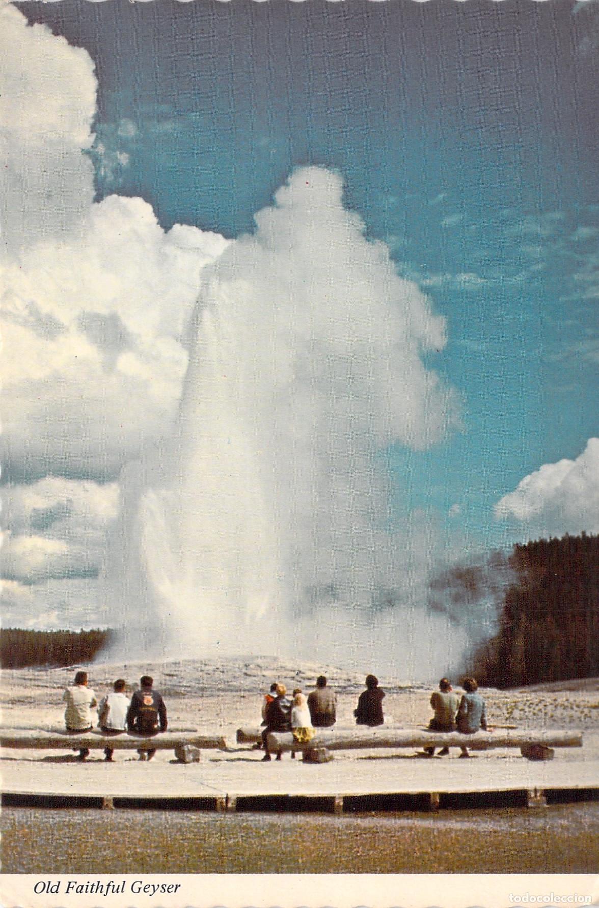 Postales: Postal de Old Faithful Geyser, Parque Nacional Yellowstone, Wyoming
