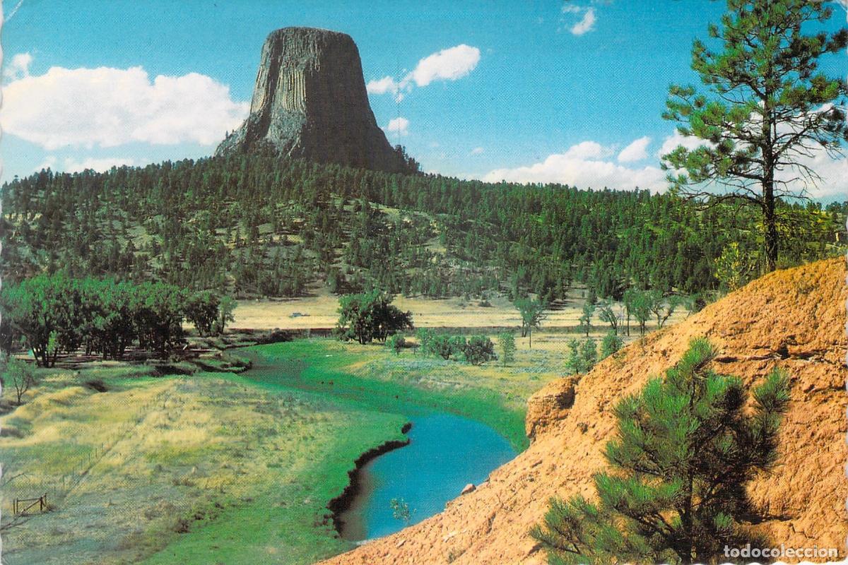 Postales: Postal de Devils Tower Monumento Nacional Wyoming
