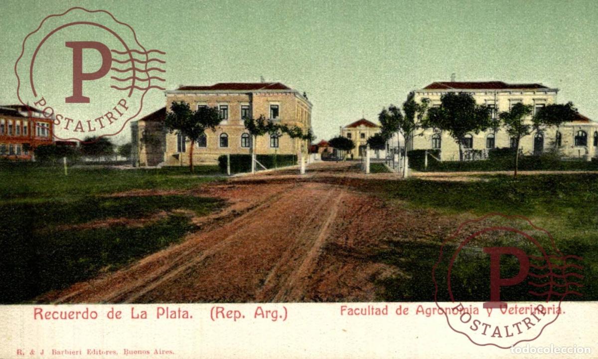 Cartes Postales: ARGENTINA. Recuerdo De La Plata - Facultad De Agronom&iacute;a Y Veterinaria. Rep&uacute;blica Argentina.