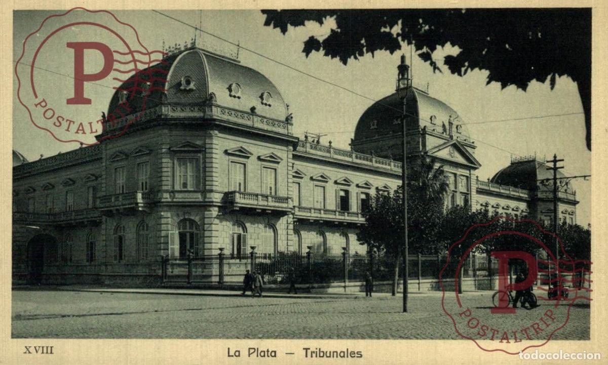 Cartes Postales: ARGENTINA. La Plata - Tribunales. Rep&uacute;blica Argentina.
