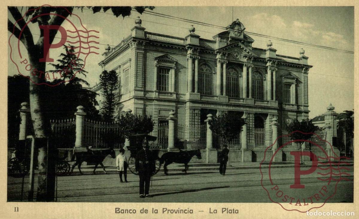 Postcards: ARGENTINA. La Plata - Banco De La Provincia. Rep&uacute;blica Argentina.