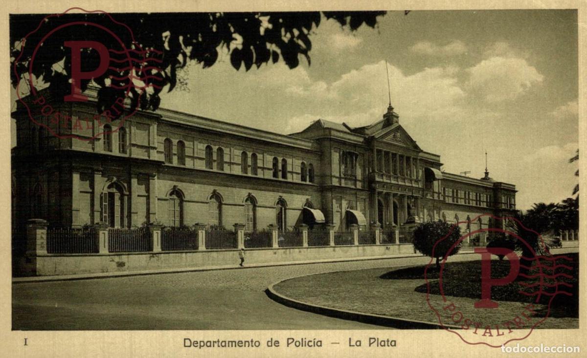 Postcards: ARGENTINA. La Plata - Departamento De Policia. Rep&uacute;blica Argentina.