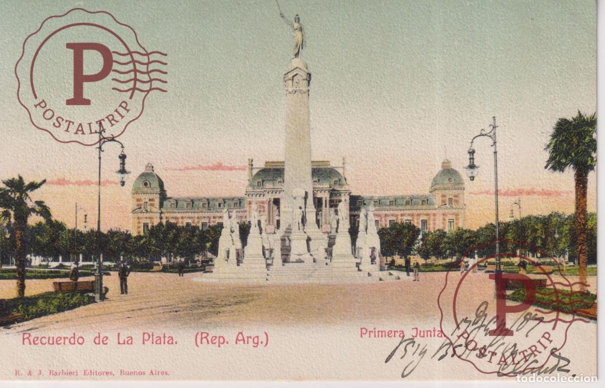 Postcards: ARGENTINA. Recuerdo De La Plata, Primera Junta. Rep&uacute;blica Argentina.