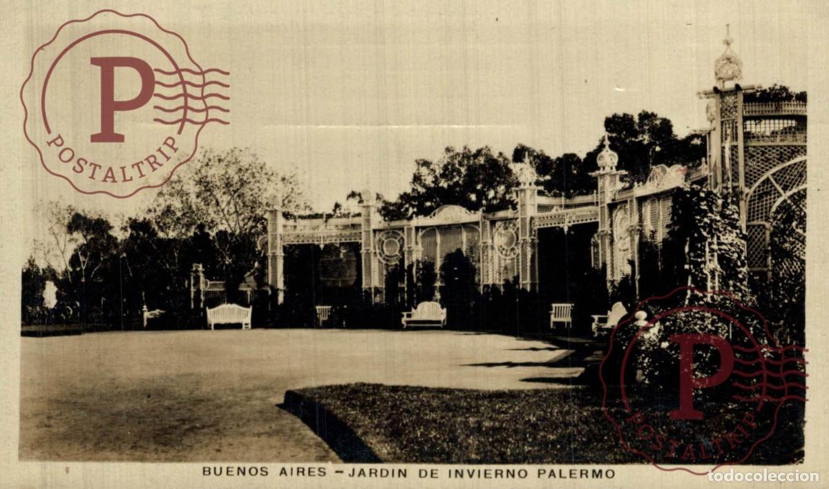Postcards: ARGENTINA. BUENOS AIRES. JARDIN DE INVIERNO. RPPC. FOTOGRAFICA