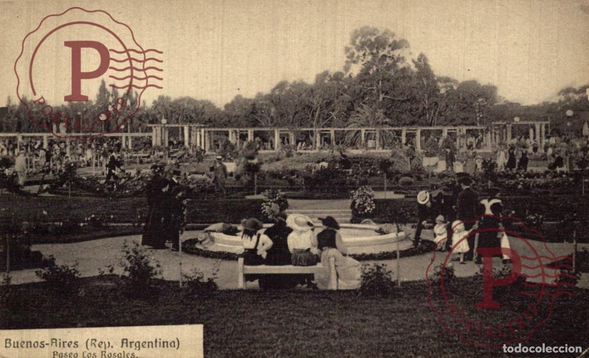 Postcards: ARGENTINA. BUENOS AIRES. PASEO LOS ROSALES