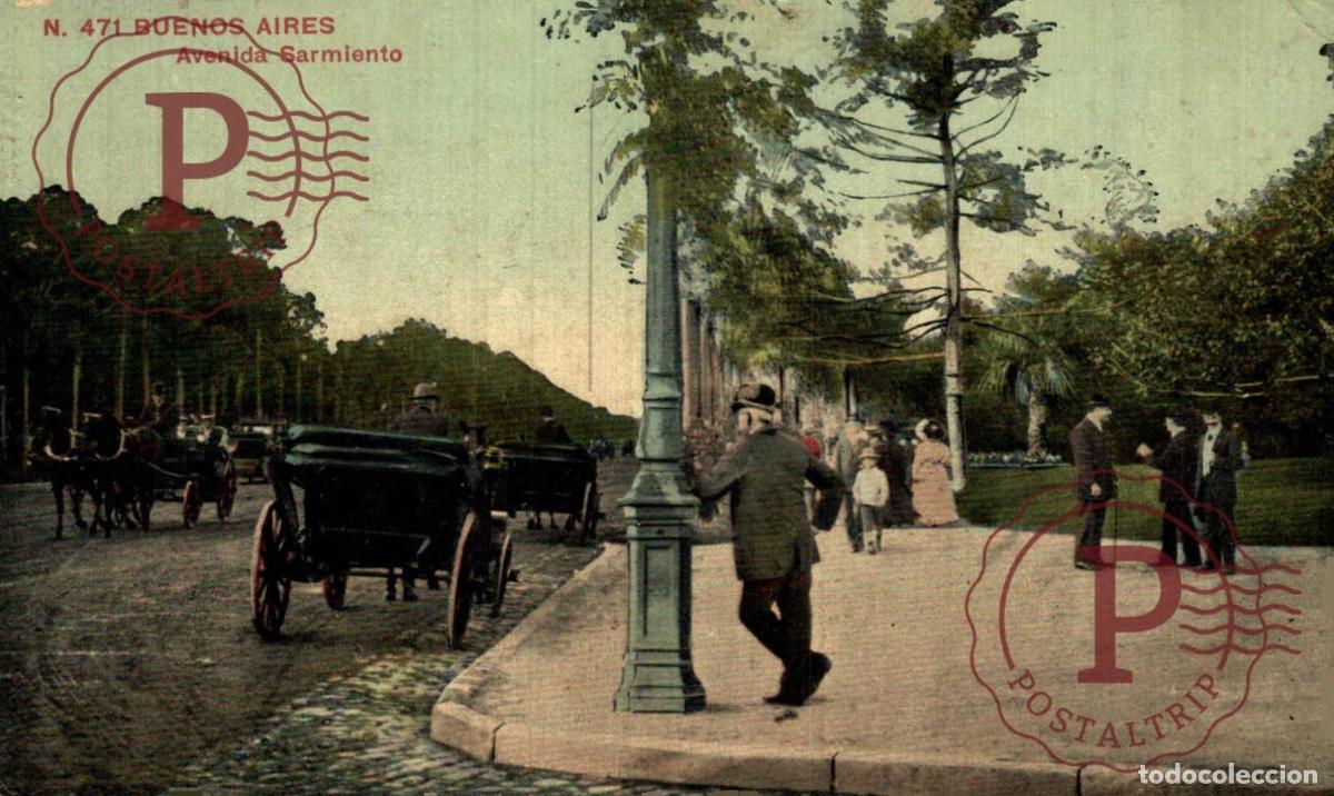 Postcards: ARGENTINA. BUENOS AIRES. AVENIDA DE SARMIENTO