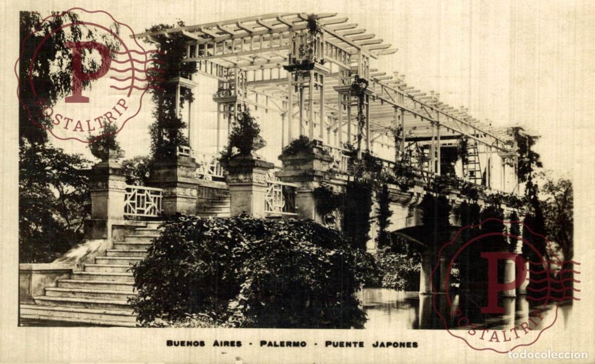 Postcards: ARGENTINA. BUENOS AIRES. PALERMO PUENTE JAPONES. RPPC. FOTOGRAFICA