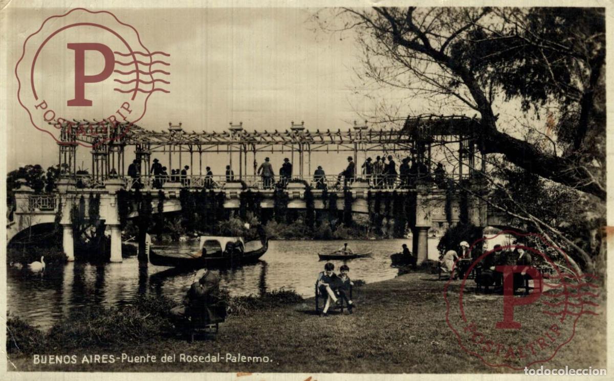 Postcards: ARGENTINA. BUENOS AIRES. PALERMO PUENTE DEL ROSEDAL. RPPC. FOTOGRAFICA