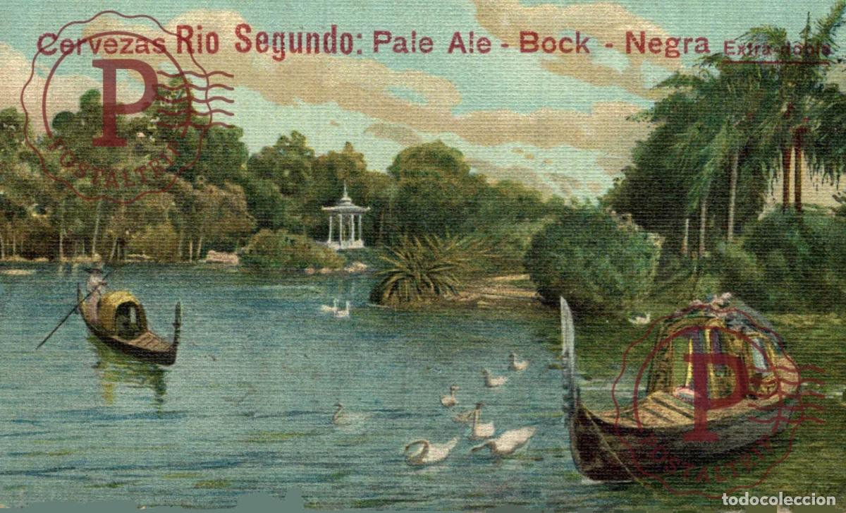 Postcards: ARGENTINA. BUENOS AIRES. PALERMO. PARQUE. PUBLI CERVEZAS RIO SEGUNDO PALE ALE BOCK NEGRA, BEER bi&egrave;re