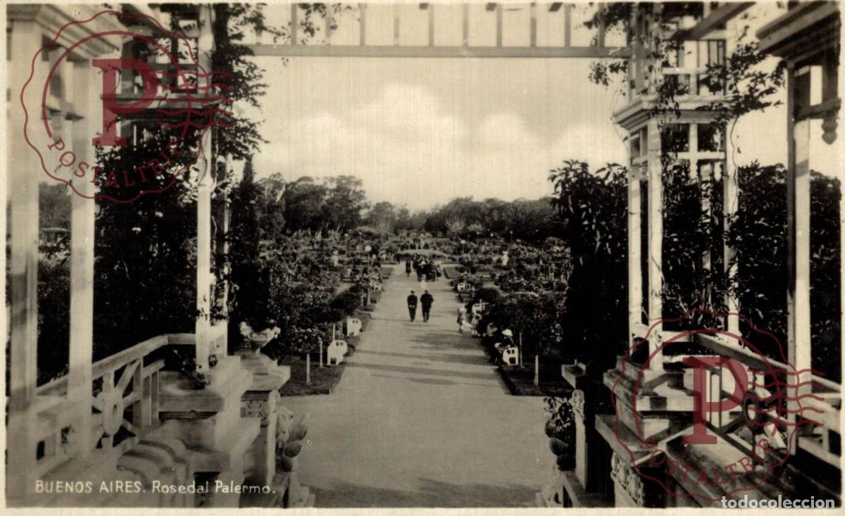 Postkarten: ARGENTINA. BUENOS AIRES. PALERMO. ROSEDAL. RPPC FOTOGRAFICA .