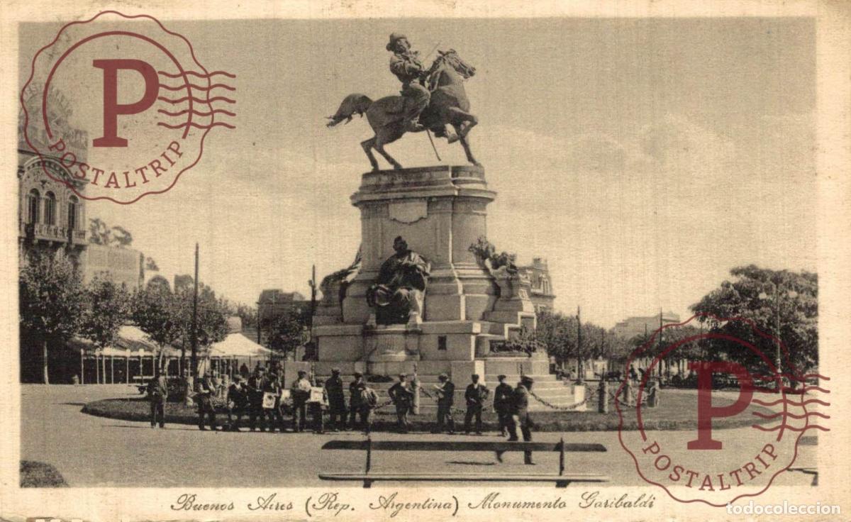 Postkarten: ARGENTINA. BUENOS AIRES. MONUMENTO GARIBALDI.