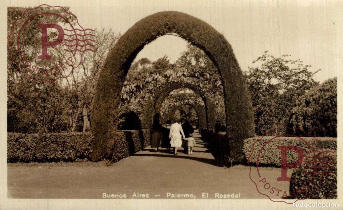 Postkarten: ARGENTINA. BUENOS AIRES PALERMO EL ROSEDAL. RPPC. FOTOGRAFICA