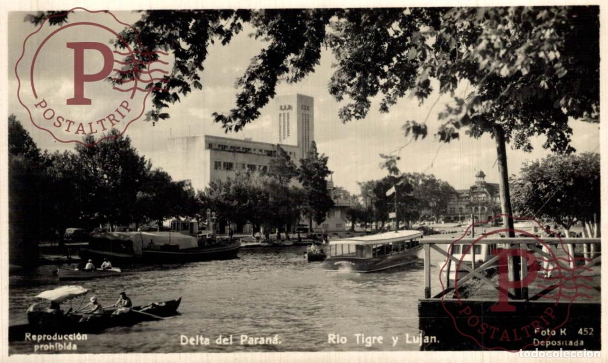 Postcards: ARGENTINA. Delta del Parana Rio Tigre y Lujan. RPPC. FOTOGRAFICA.