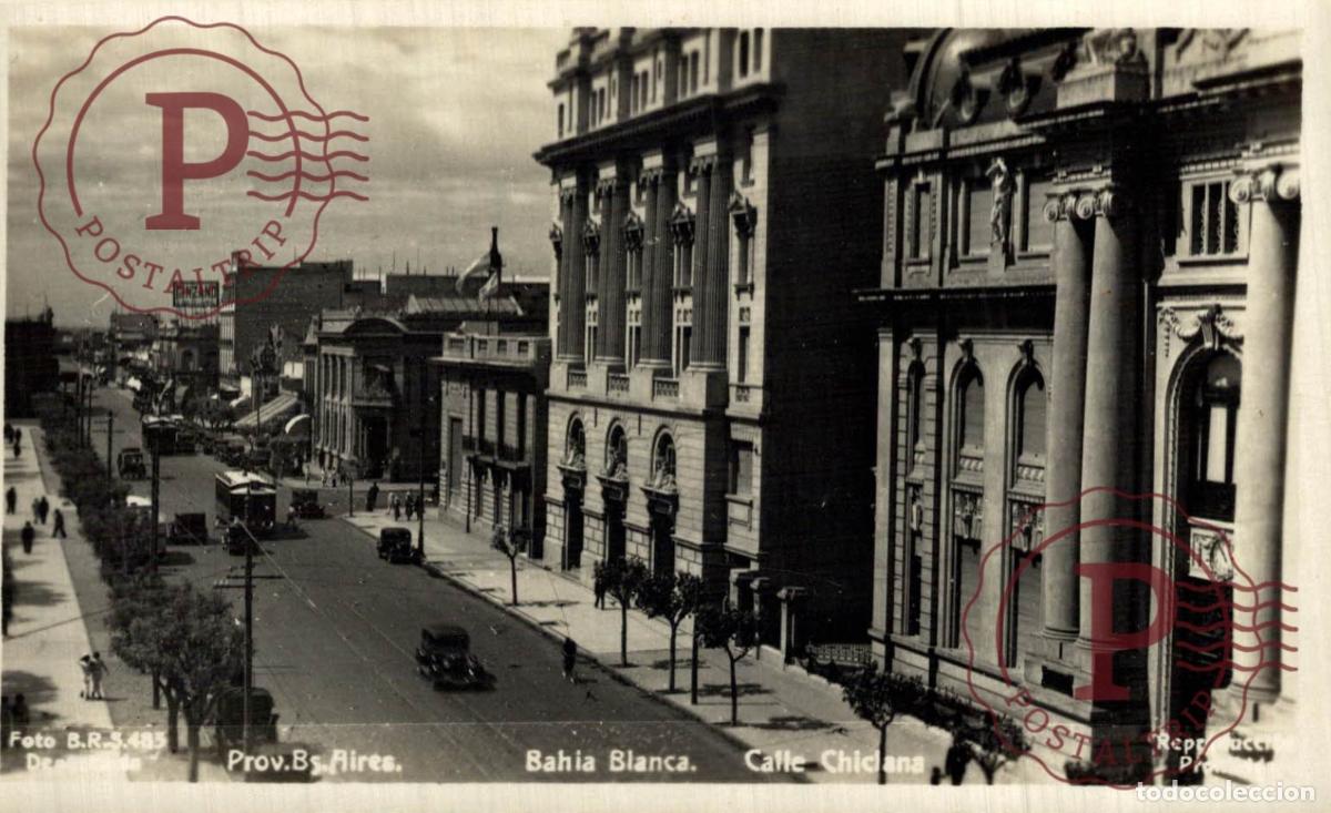 Postcards: ARGENTINA. BAHIA BLANCA. CALLE CHICLANA. RPPC. FOTOGRAFICA.
