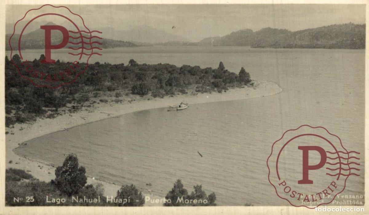 Postcards: ARGENTINA. LAGO NAHUEL HUAPI PUERTO MORENO. RPPC. FOTOGRAFICA.