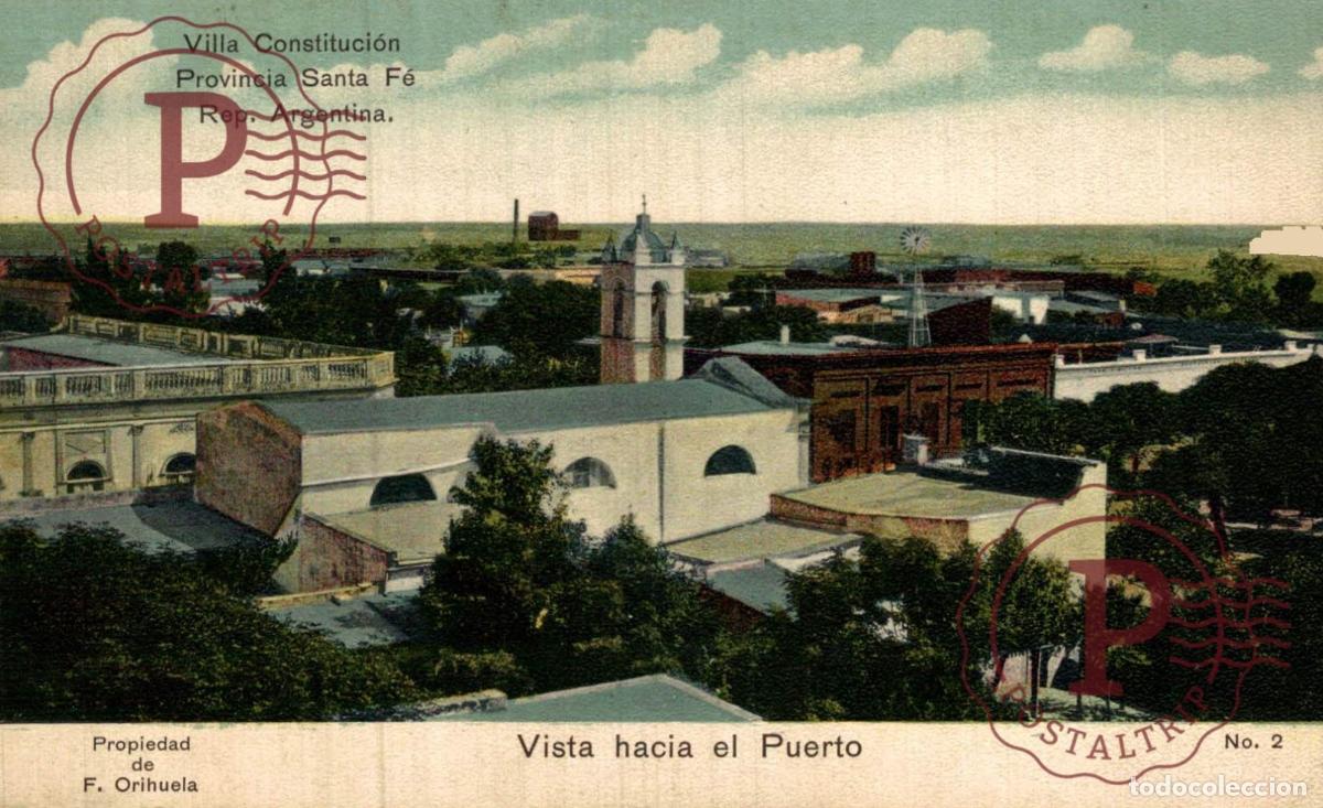 Postales: ARGENTINA. Villa Constitucion - Provincia Santa Fe - Vista hacia el Puerto