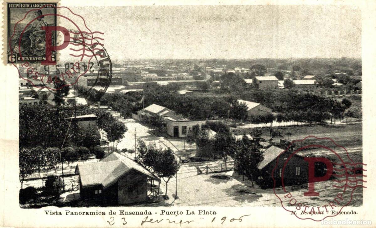 Postales: ARGENTINA. PUERTO LA PLATA. VISTA PANORAMICA DE ENSENADA.
