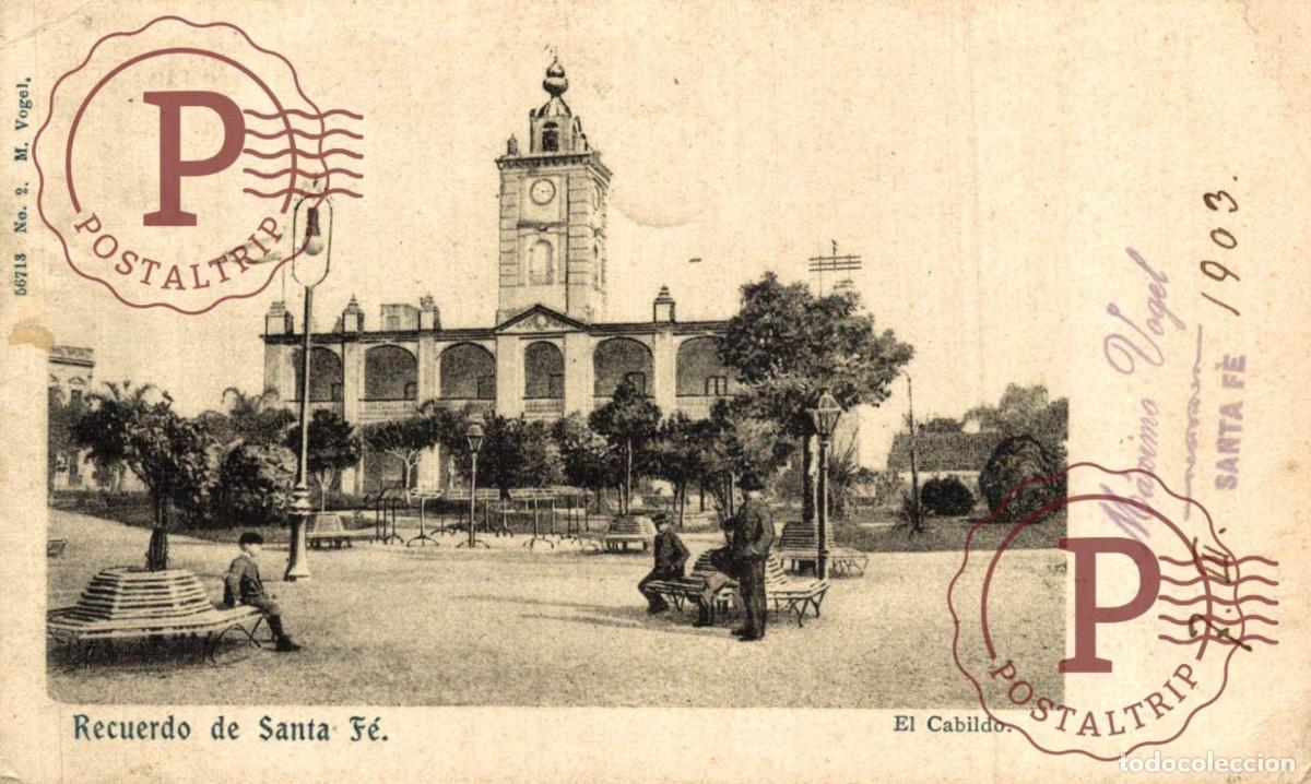 Postales: ARGENTINA. RECUERDO DE SANTA FE. EL CABILDO.