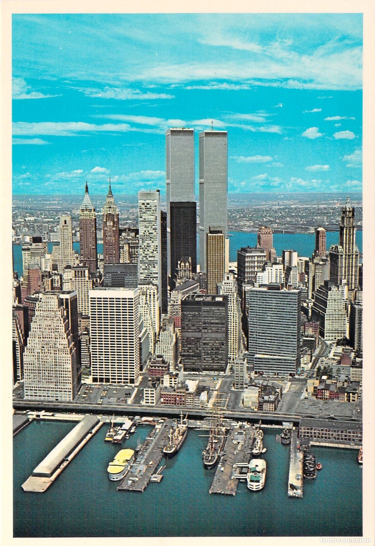 Postales: Postal de Lower Manhattan y las Torres Gemelas, Nueva York
