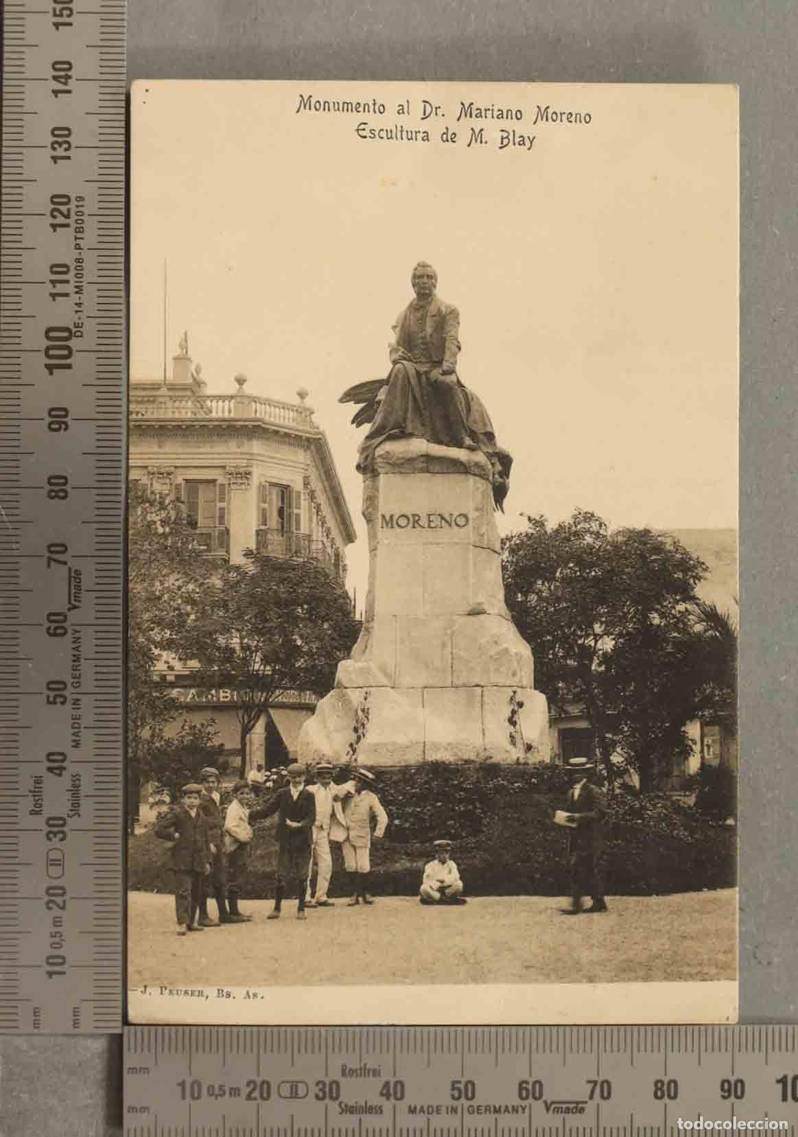 Postales: POSTAL. Monumento a Mariano Moreno buenos aires