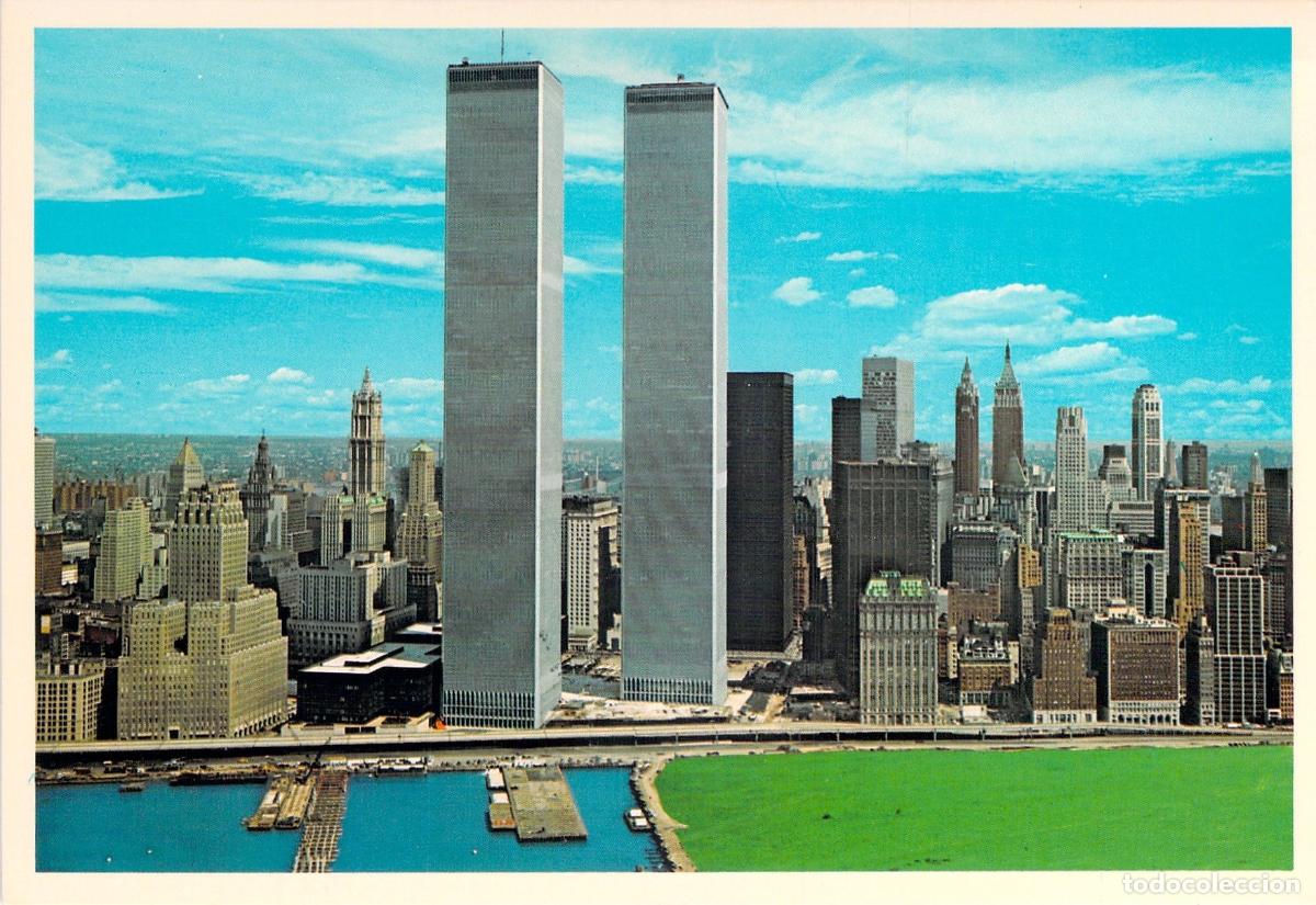 Postales: Postal de las Torres Gemelas del World Trade Center en Nueva York