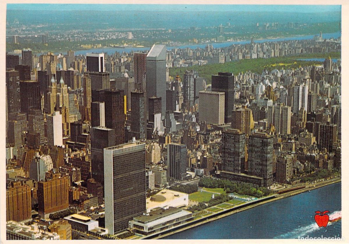 Postales: Postal de Vista A&eacute;rea &Uacute;nica de Nueva York y Manhattan