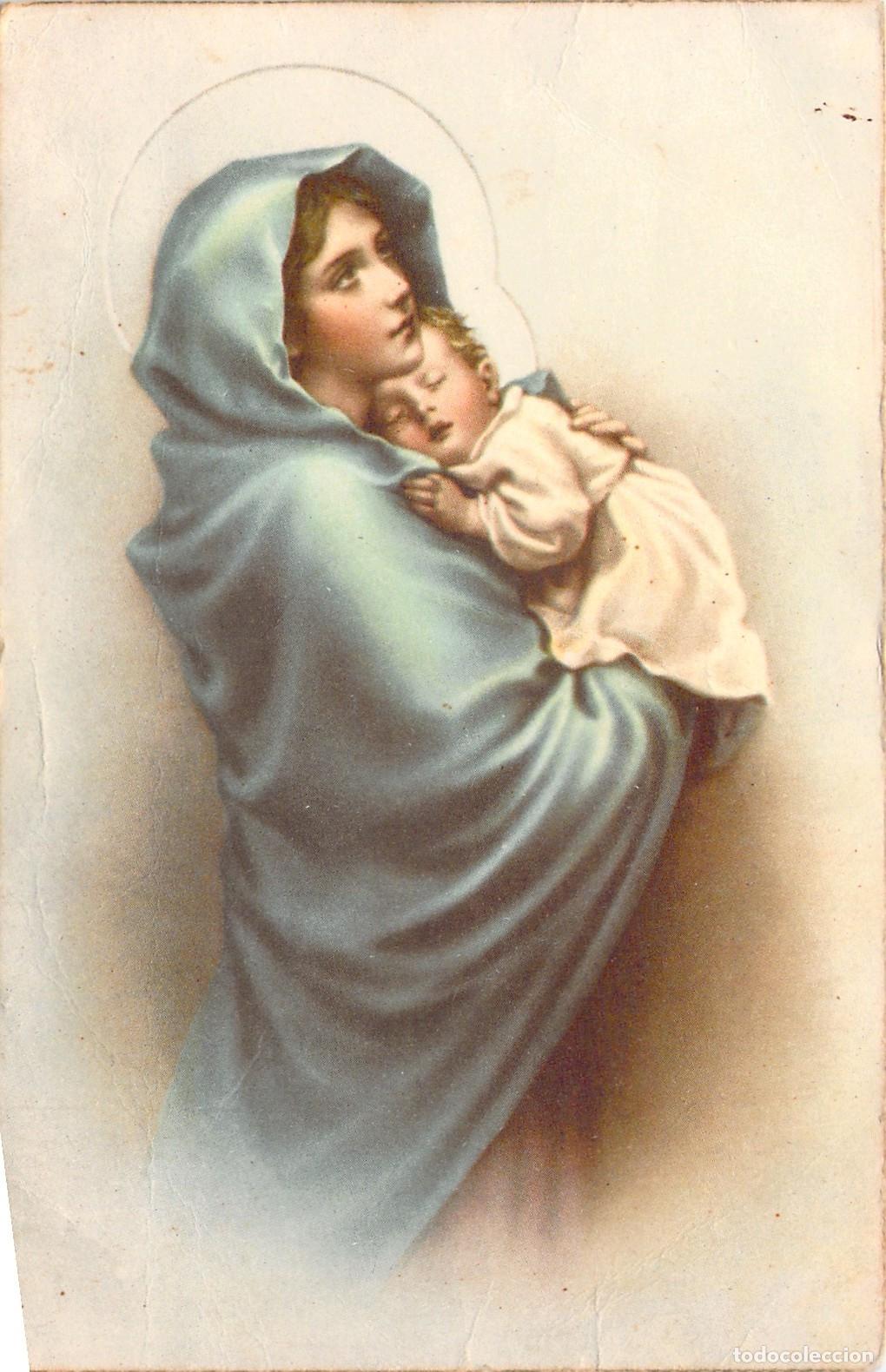 Postales: Postal Religiosa de la Virgen y el Ni&ntilde;o Jes&uacute;s, Industria Argentina