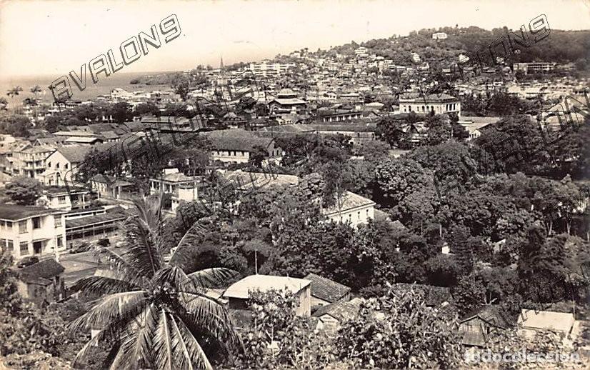 Postkarten: Martinica - Fort de France, Vue g&eacute;n&eacute;rale du Morne Pichevin - Sin Circular, a&ntilde;os 50, Bordes dentados