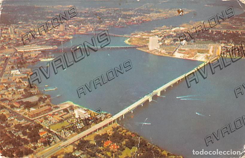 Postales: St. Johns River, Jacksonville, Florida (Estados Unidos) , a&ntilde;os 60 - sin circular