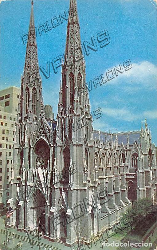 Postales: Catedral St. Patrick's de Nueva York (Estados Unidos) - Sin circular, a&ntilde;os 60