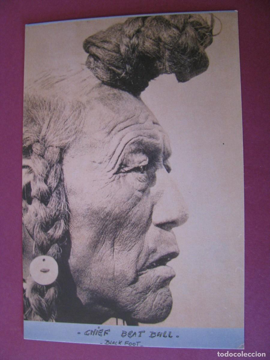Postales: POSTAL DE EE.UU. NATIVO AMERICANO. CHIEF BEAT FOOT. E.S. CURTIS.