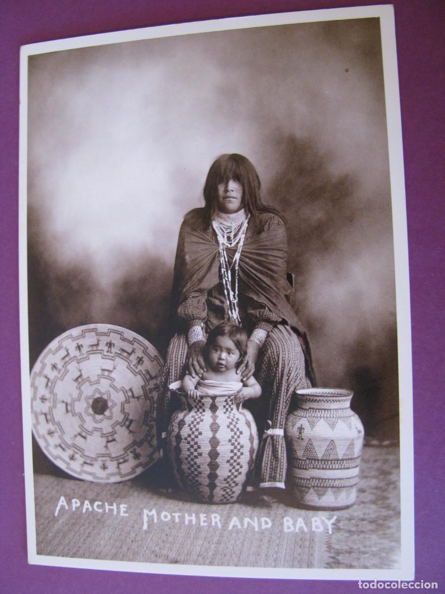 Postales: POSTAL DE EE.UU. ED. AZUSA 2000. NATIVOS AMERICANOS. APACHE MOTHER AND BABY, SAN CARLOS, ARIZONA