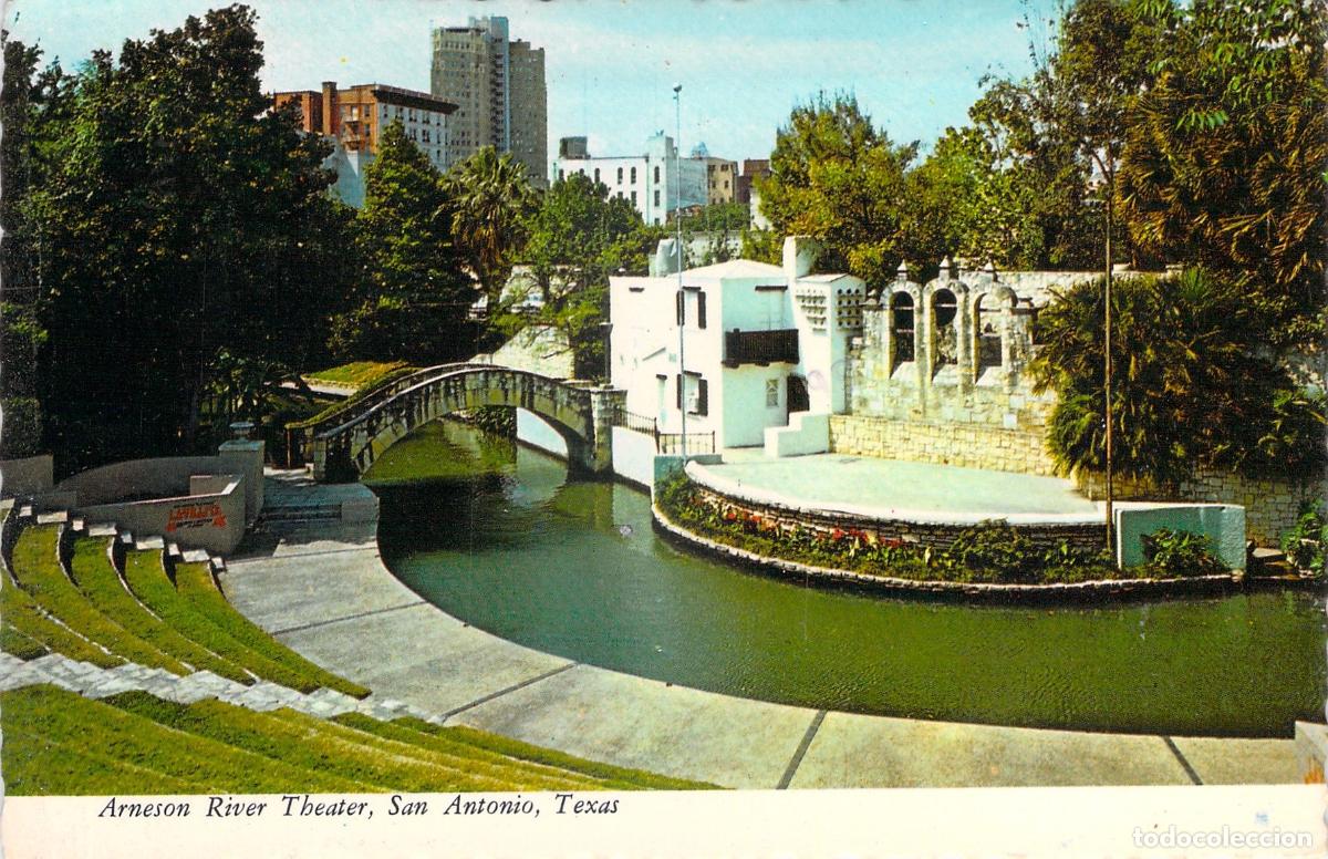 Cartes Postales: Postal de Arneson River Theater en San Antonio Texas Paseo del R&iacute;o
