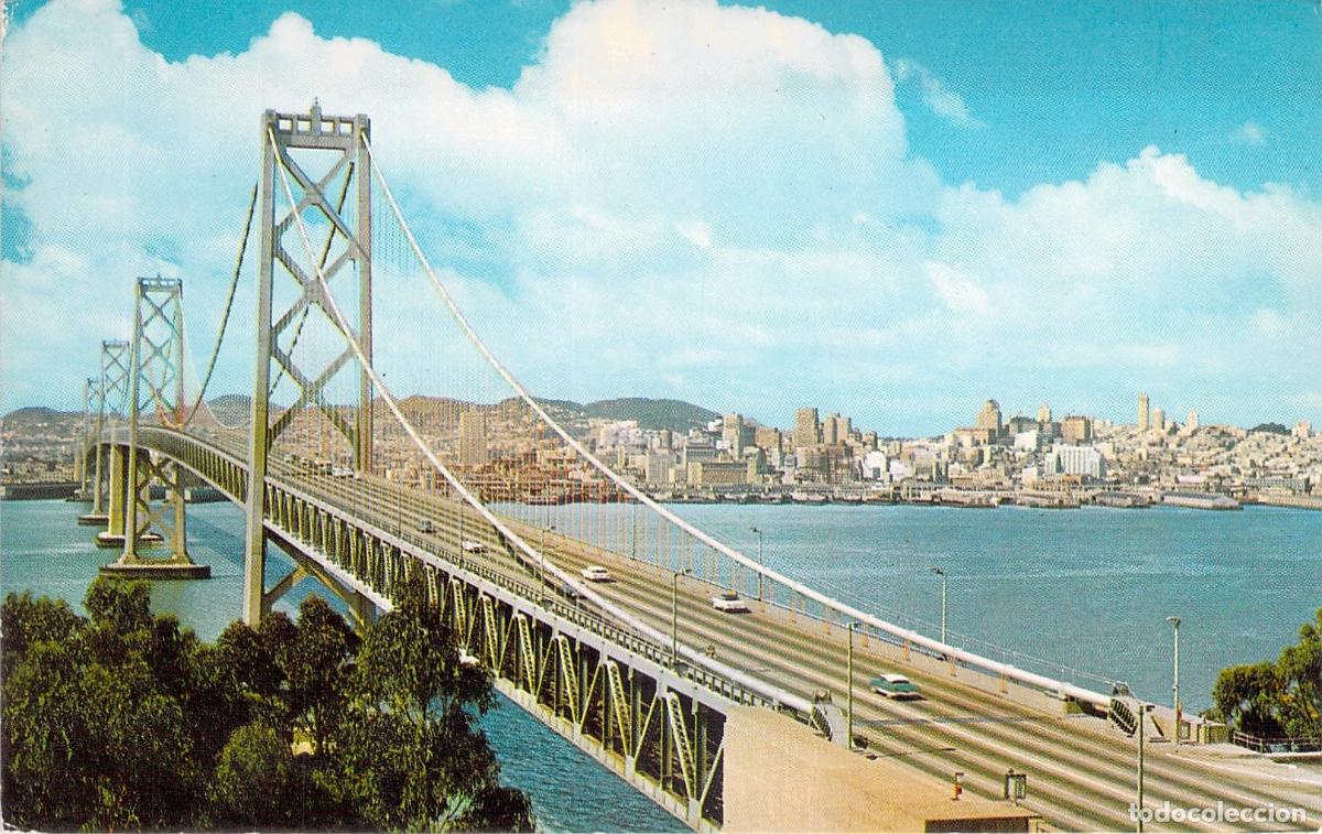 Cartes Postales: Postal del Puente San Francisco-Oakland Bay Bridge
