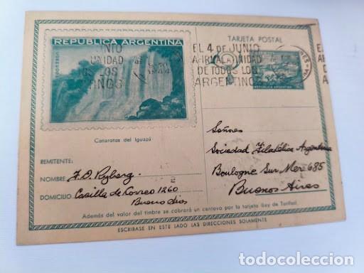 Postales: Lote 3 Enteros Postales Argentina 1943-1944 (Anverso/Reverso) - Correspondencia Sociedad Filat&eacute;lica