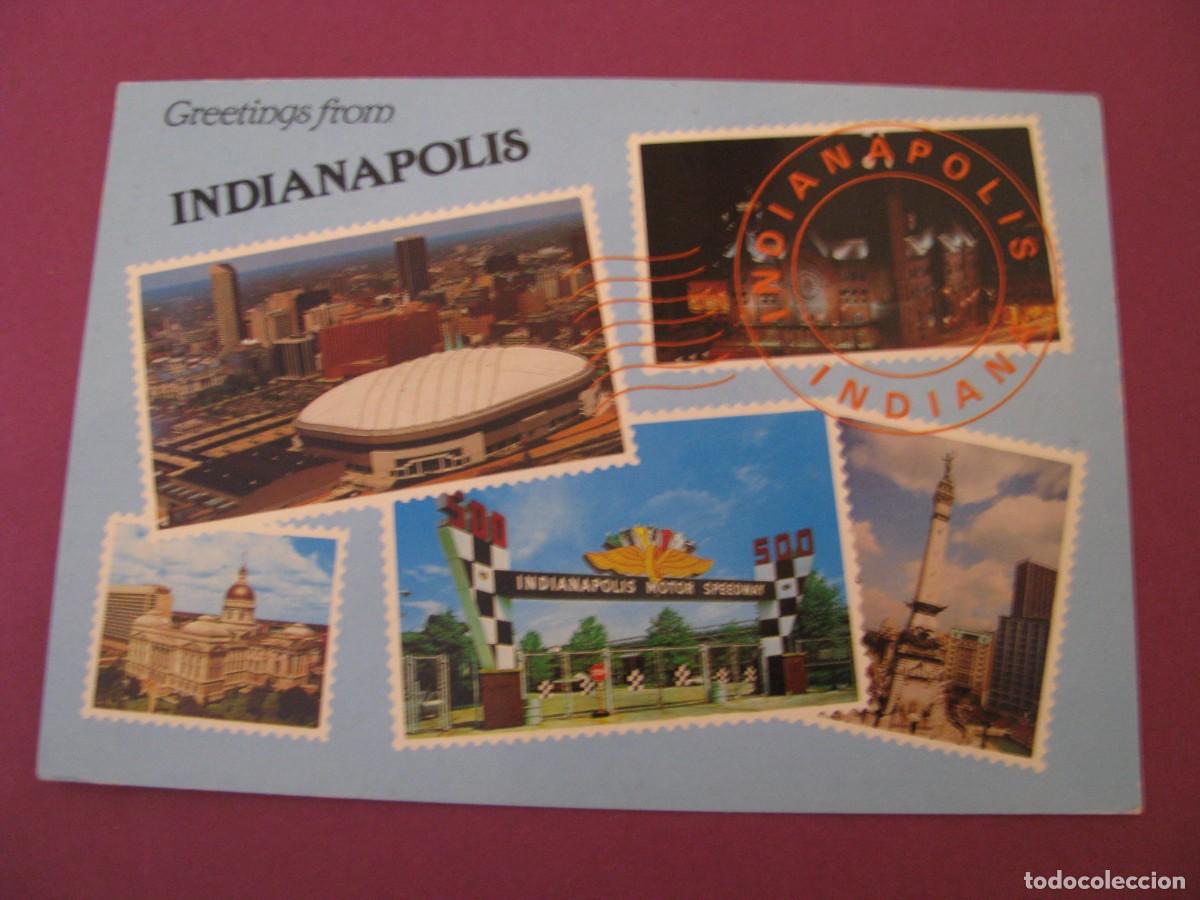 Postales: POSTAL DE EE.UU. INDIANAPOLIS. CIRCULADA