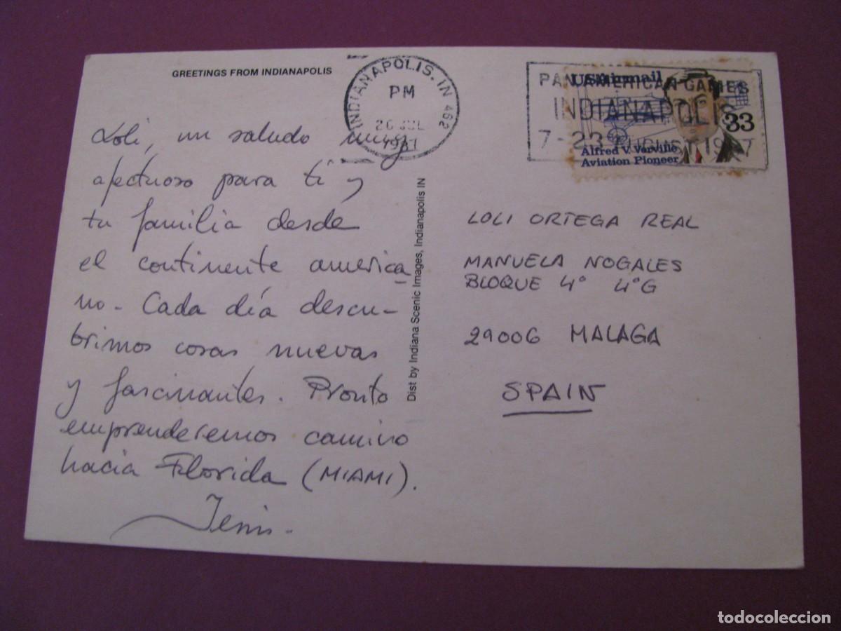Postales: POSTAL DE EE.UU. INDIANAPOLIS. CIRCULADA - Foto 2