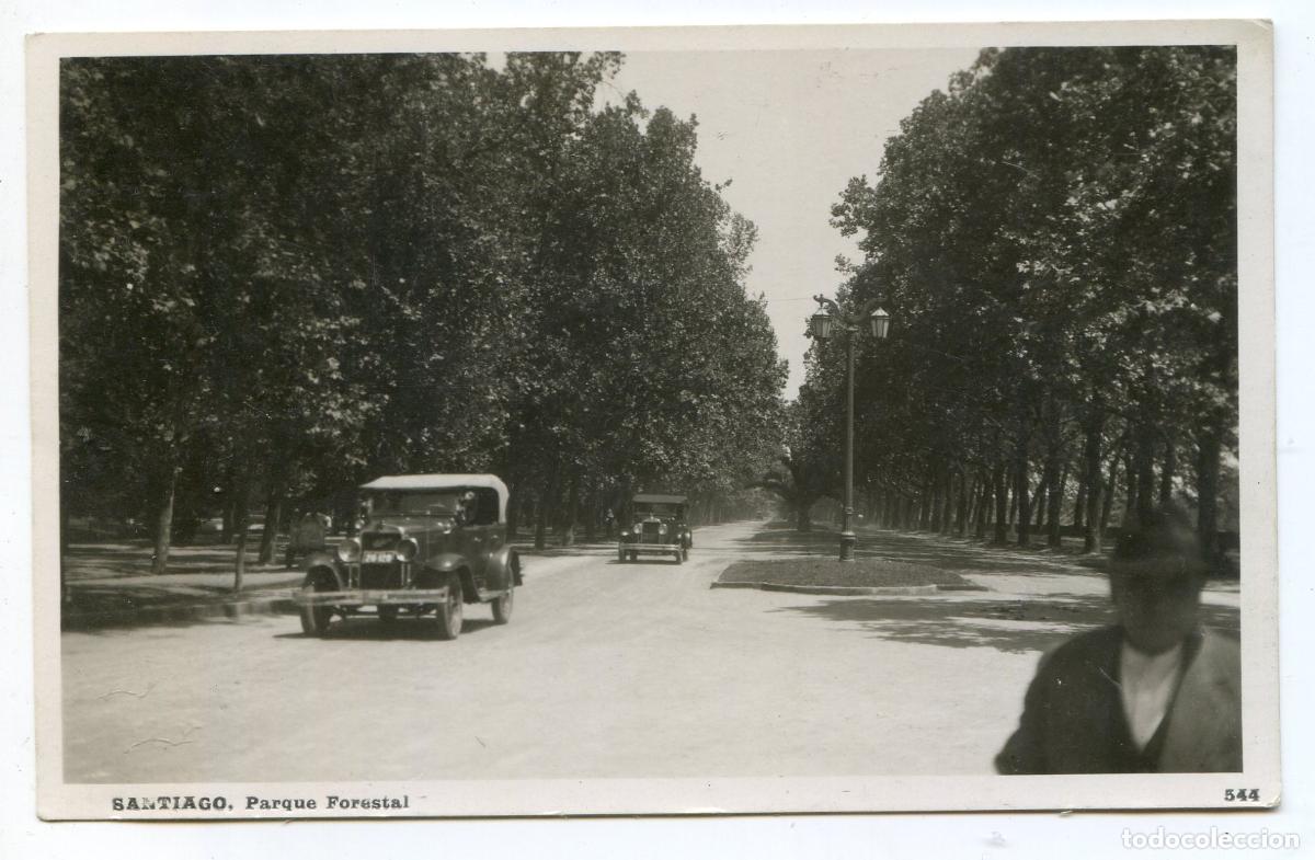Postales: Santiago de Chile. Parque forestal. 544. Escrita sin circular, postal fotogr&aacute;fica