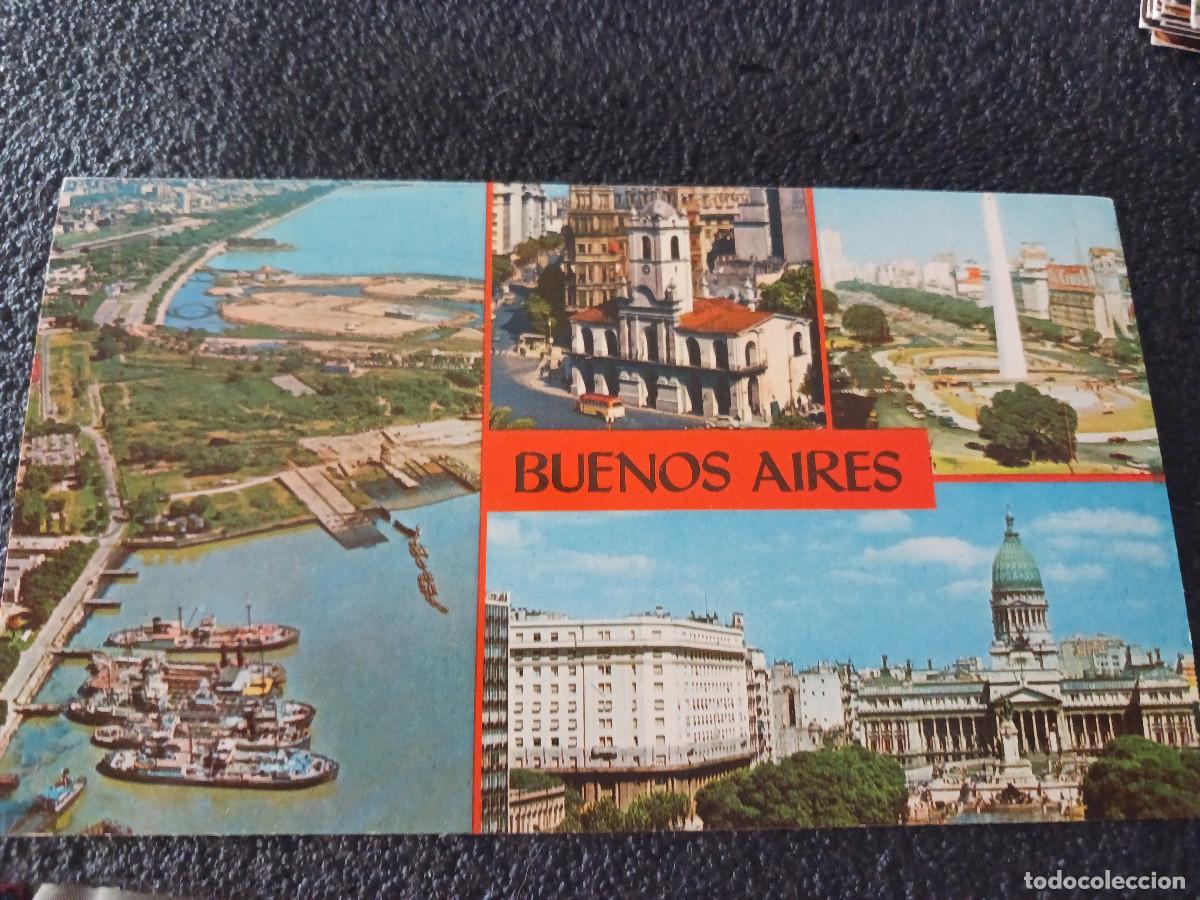 Postales: buenos aires, vista de la ciudad, ed. edicolor, 18 x 10 cm.