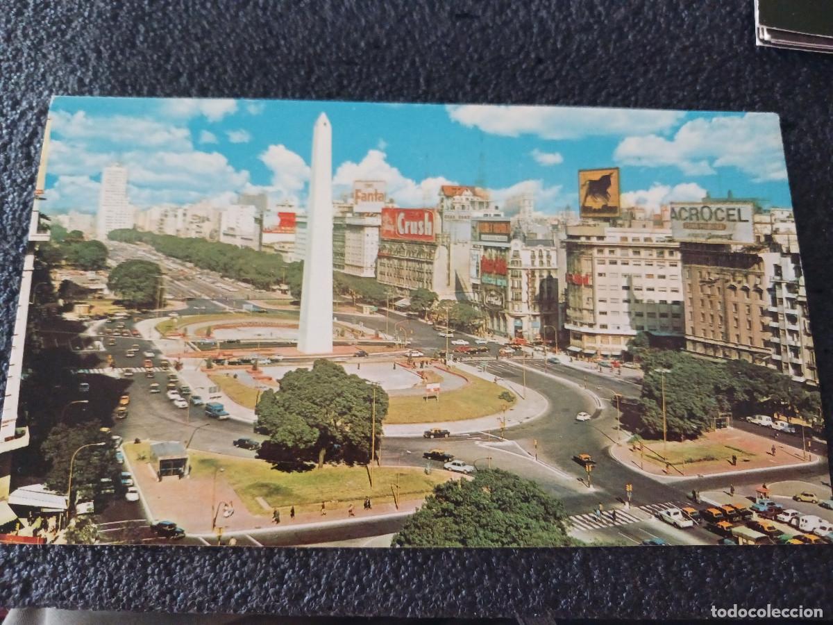 Postales: buenos aires, vista panoramica de la avenida 9 de julio, ed. edicolor