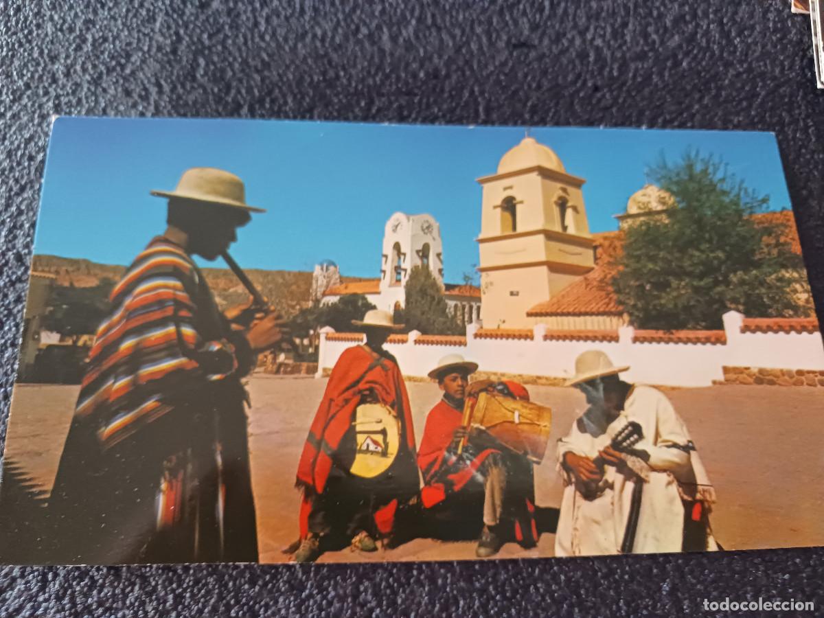 Postkarten: humahuaca, jujuy, conjunto tipico, escrita 1974