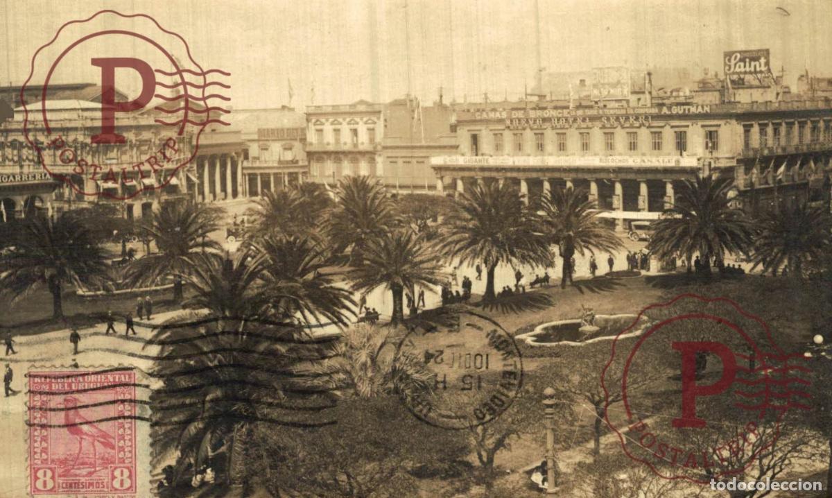 Postales: URUGUAY. MONTEVIDEO. PLAZA INDEPENDENCIA. RPPC. FOTOGRAFICA. REAL PHOTO.
