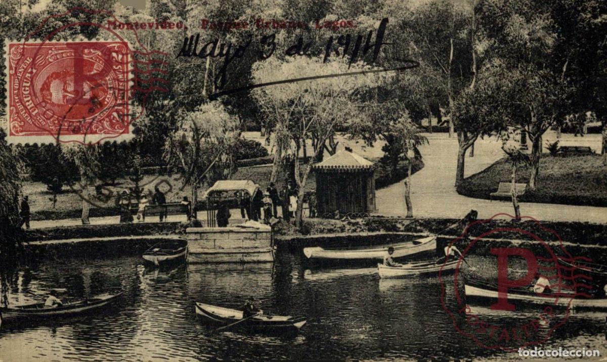 Postales: URUGUAY. MONTEVIDEO. PARQUE URBANO LAGOS.