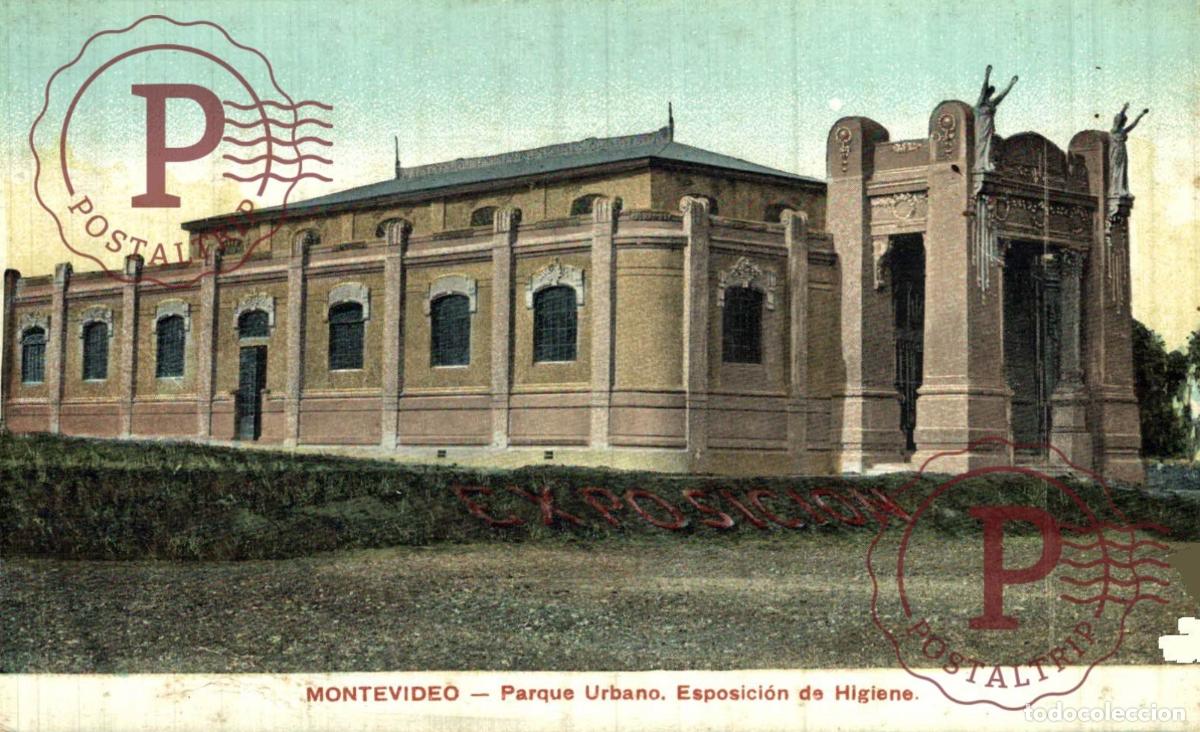 Postales: URUGUAY. MONTEVIDEO. PARQUE URBANO, EXPOSICION DE HIGIENE.