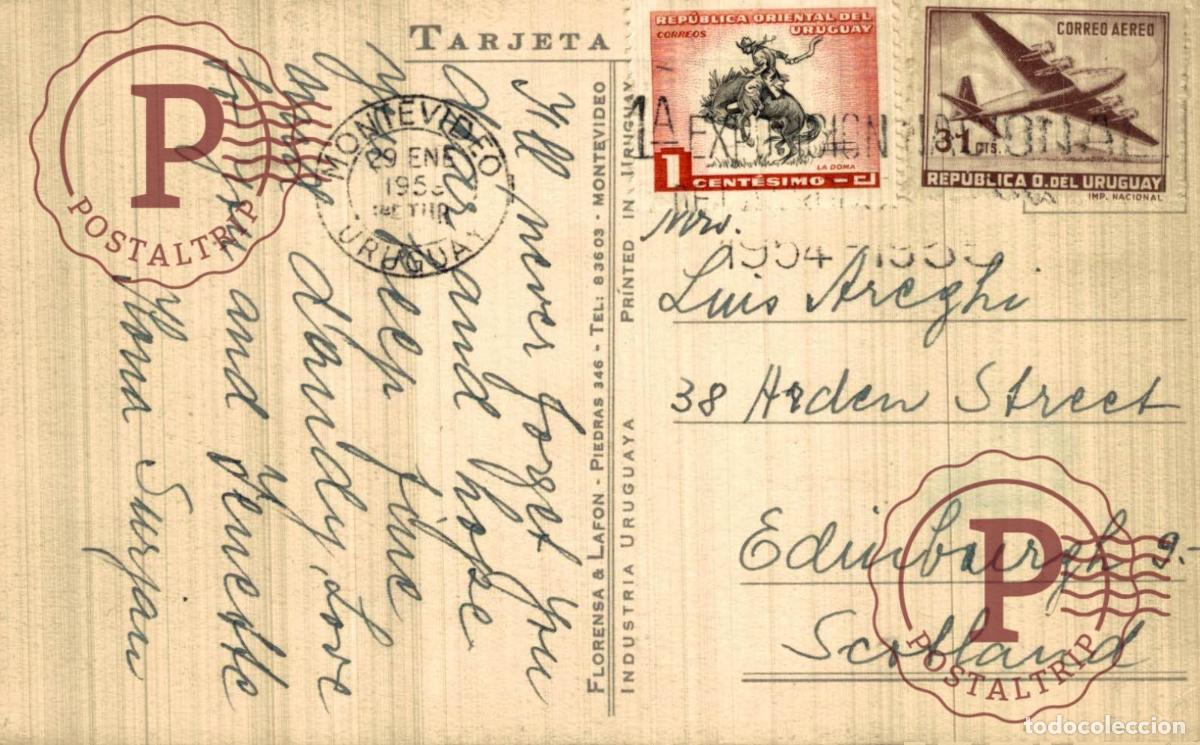 Postales: URUGUAY. MONTEVIDEO. HIPODROMO DE MARO&Ntilde;AS. - Foto 2
