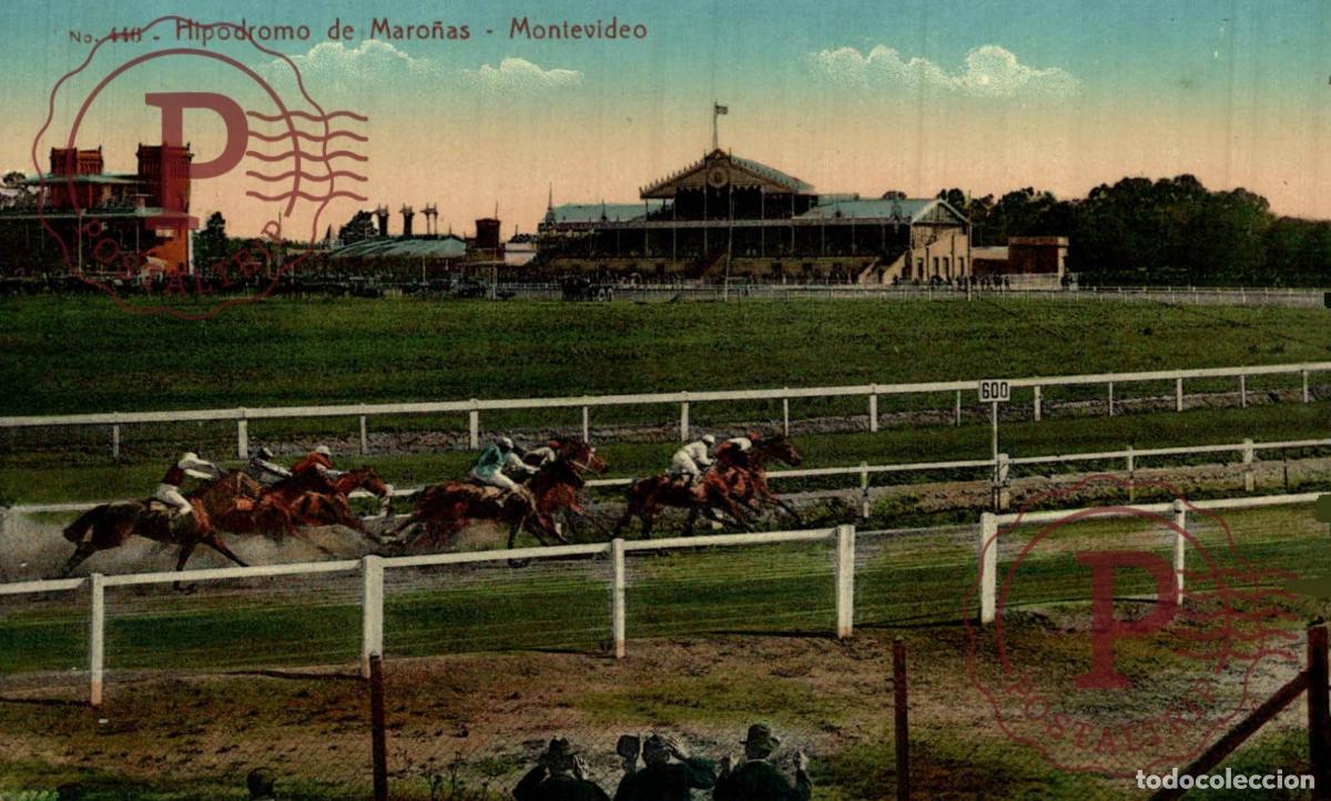 Postales: URUGUAY. MONTEVIDEO. HIPODROMO DE MARO&Ntilde;AS. Racecourse. Hippodrome